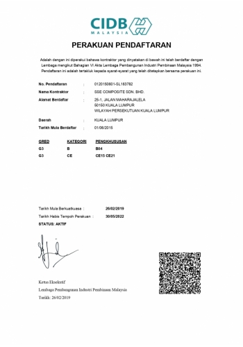 SSE COMPOSITE (CIDB G3)