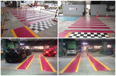 Pedestrian Walkway & Zebra Crossing Floor Coating