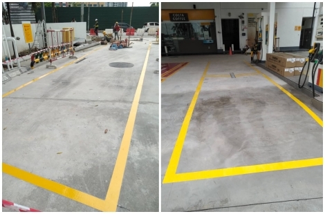 Yellow Line Floor Coating